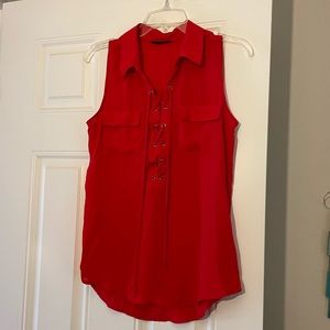 Collared tank blouse
